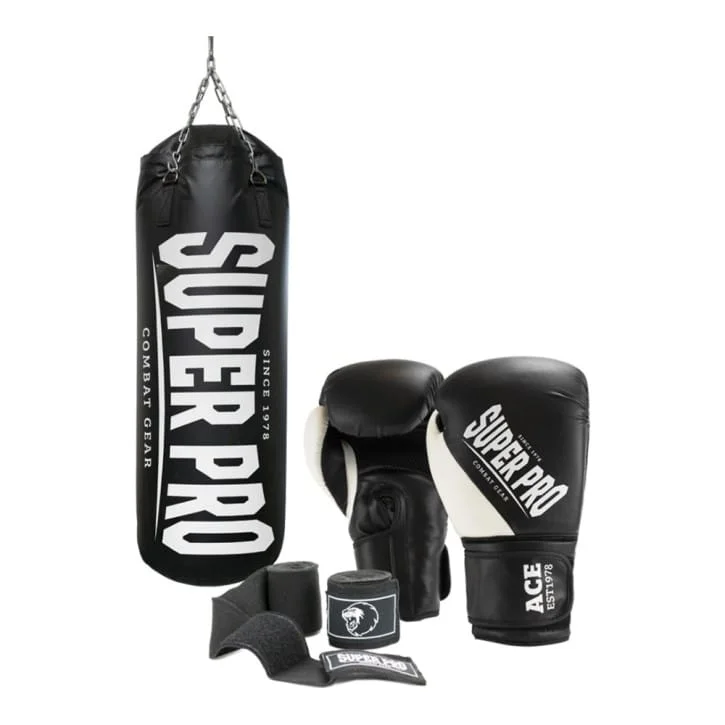 Bokso pirštinės Super Pro CHAMP juoda Bokso pirštinės Super Pro CHAMP juoda