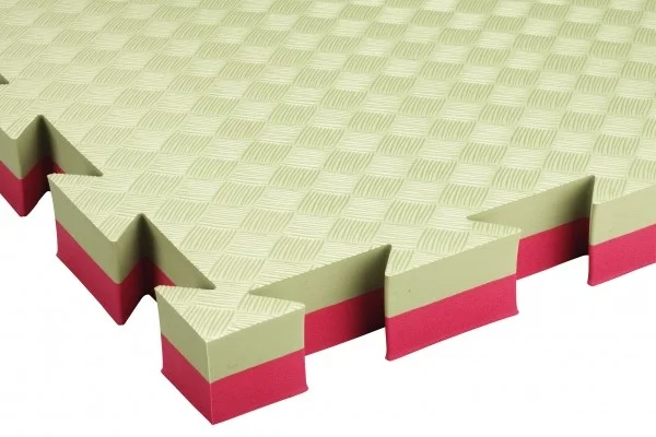 Dviguba Competition Profi puzzle, EVA putos, 100x100x2.0cm Dvigubas puzzle Judo tatamis, EVA putos, 100x100x4.0cm