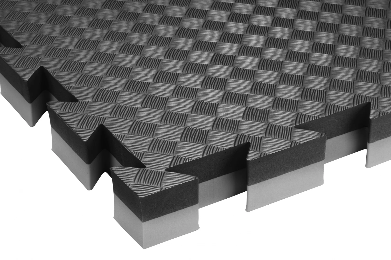 Dviguba Competition Profi puzzle, EVA putos, 100x100x2.0cm Dvigubas puzzle Judo tatamis, EVA putos, 100x100x4.0cm