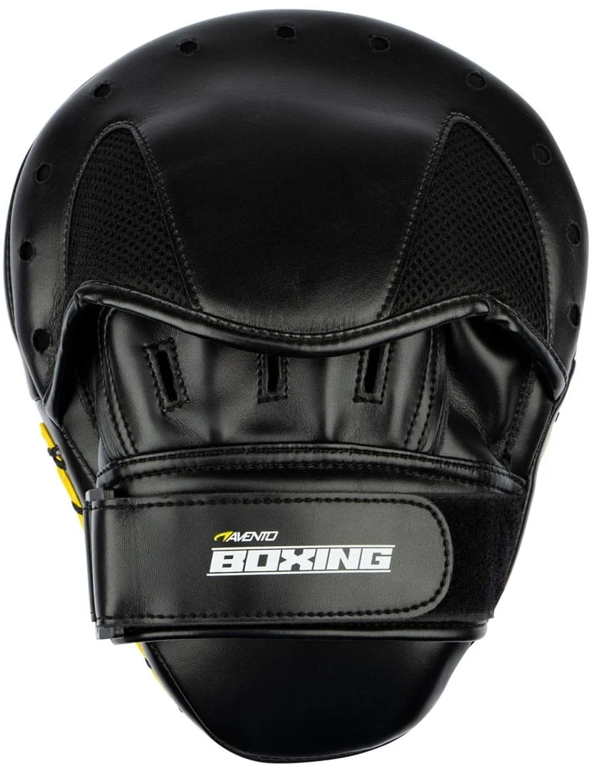 Bokso letenos Sparring Handpads, juoda/geltona Bokso letenos Sparring Handpads, juoda/geltona
