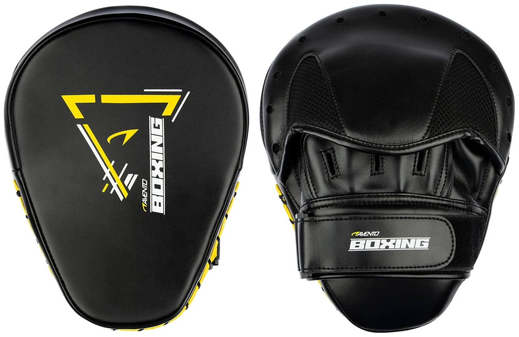 Bokso letenos Sparring Handpads, juoda/geltona Bokso letenos Sparring Handpads, juoda/geltona