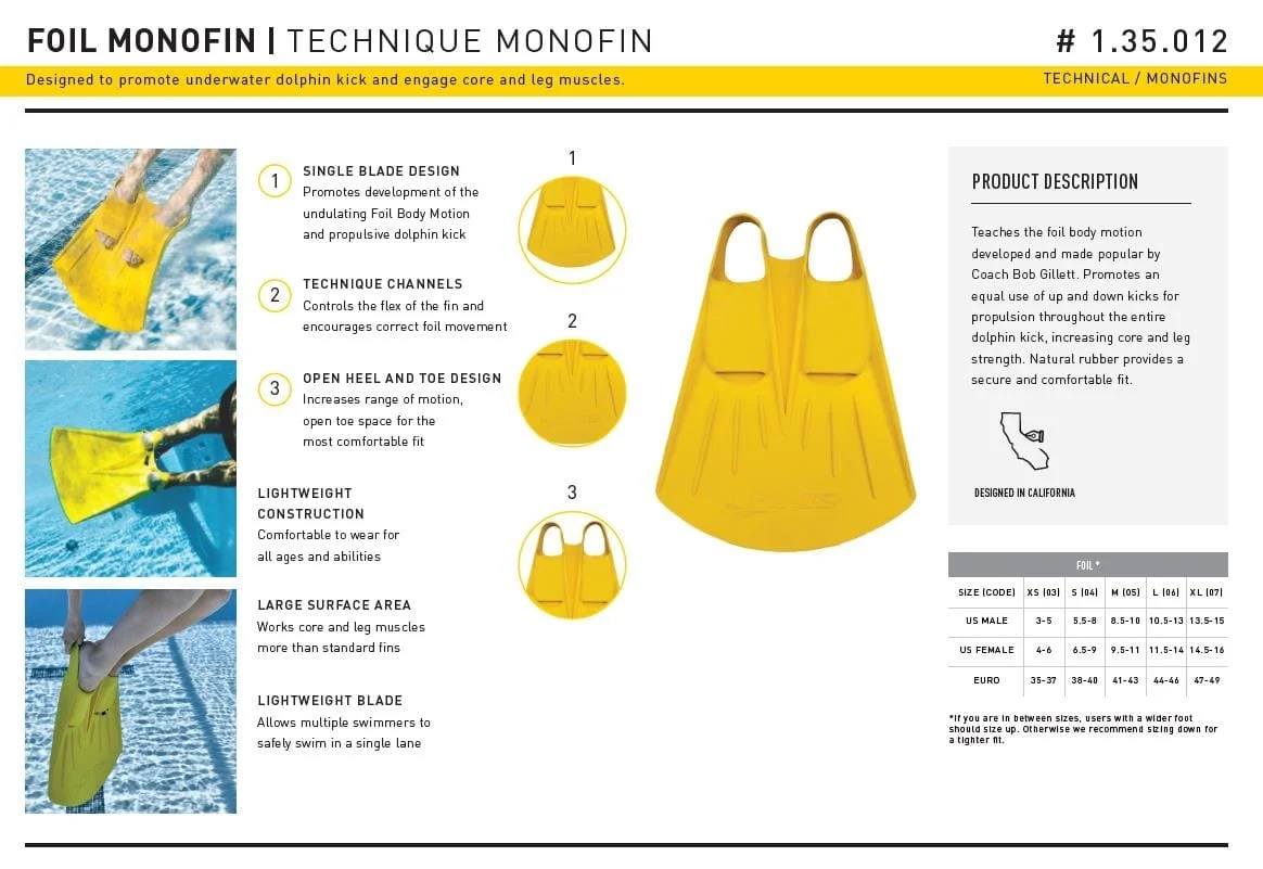 Plaukmenys FINIS Foil Monofin Plaukmenys FINIS Foil Monofin