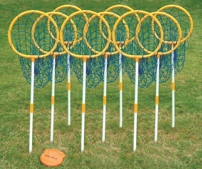 Lavinamasis diskgolfo (frisbio) mėtymo rinkinys su 9 taikiniais - Image 2