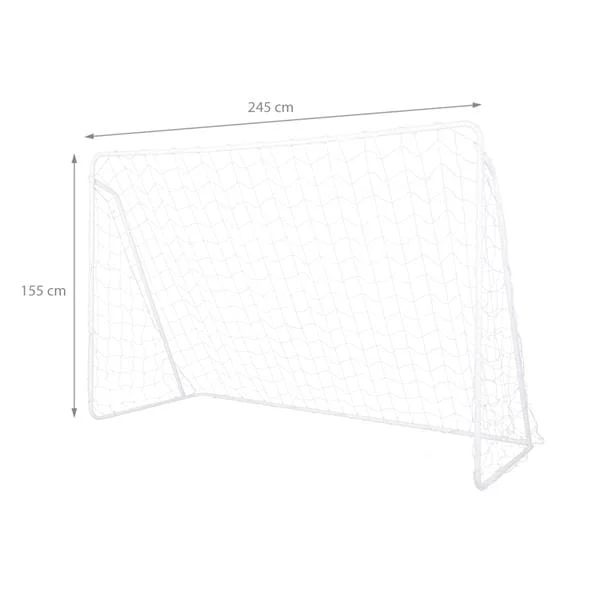 Futbolo vartų tinklelis PE 1,2 mm, 245 x 155 x 80 cm