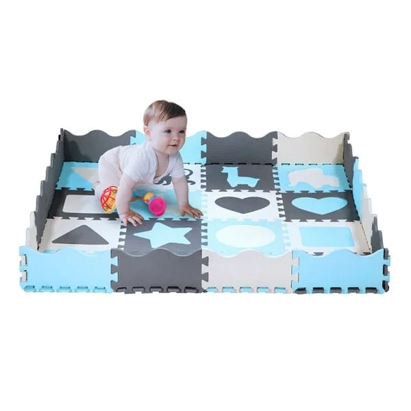 Vaikų žaidimų PUZZLE maniežas MD03, 140x140CM Vaikų žaidimų PUZZLE maniežas MD03, 140x140CM