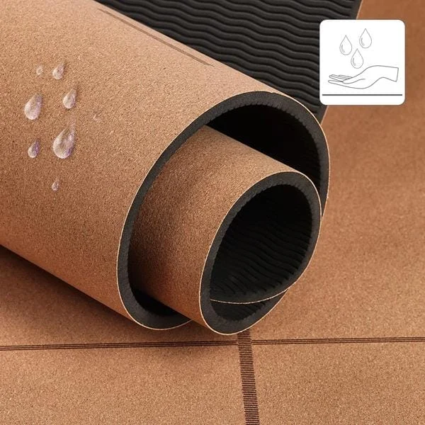 Mankštos kilimėlis YM11 TPE CORK, 182x61x0,6 cm Mankštos kilimėlis YM11 TPE CORK, 182x61x0,6 cm
