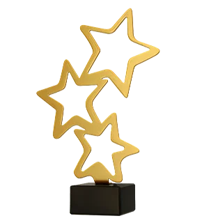 Metalinis apdovanojimas ŽVAIGŽDĖS ML-STA, 21 cm Metalinis apdovanojimas ŽVAIGŽDĖS ML-STA, 21 cm