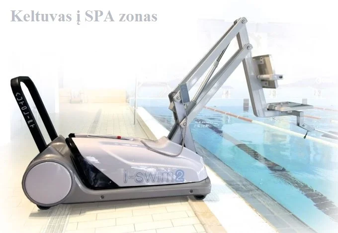Mobilus neįgaliųjų keltuvas į SPA zonas I-SWIM2 SPA Mobilus neįgaliųjų keltuvas į SPA zonas I-SWIM2 SPA