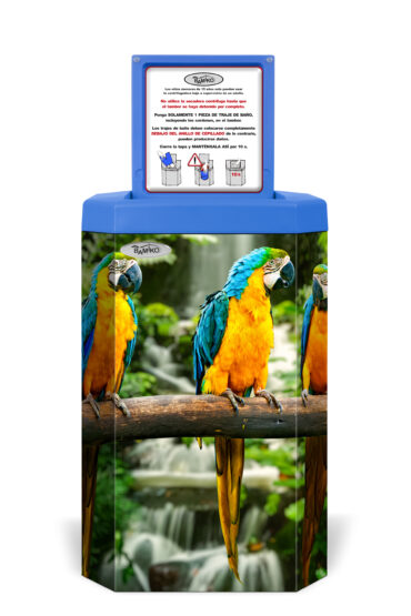 Maudymosi kostiumėlių, glaudžių džiovintuvas Bamiko Parrots Swimwear Spin Dryer