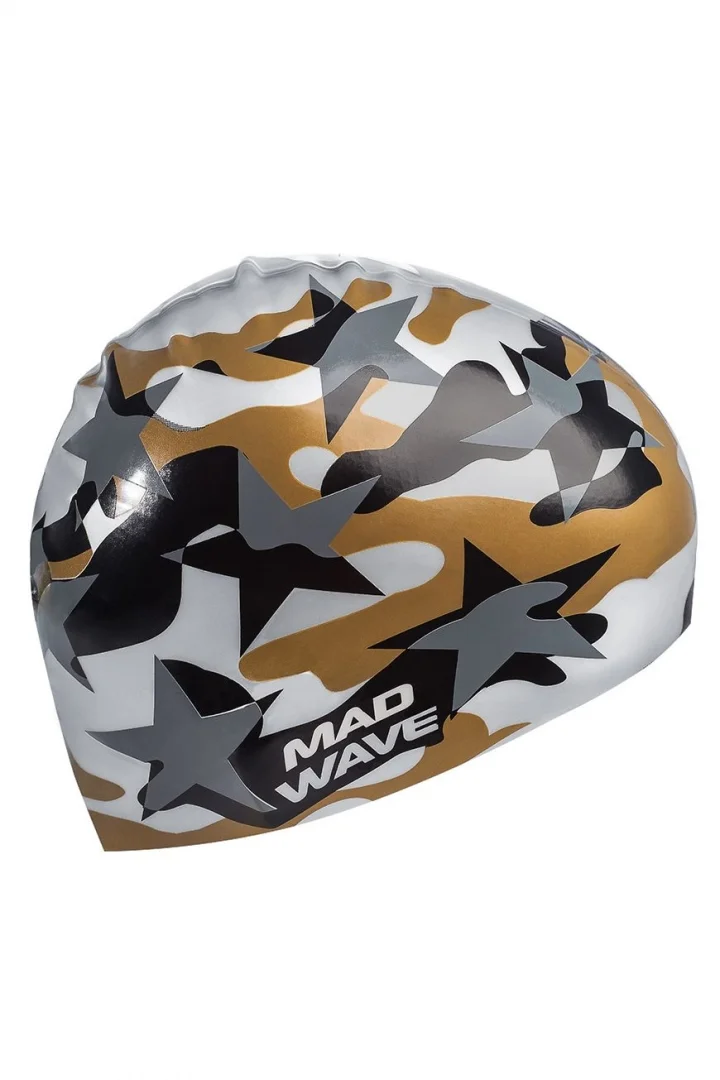 Plaukimo kepurėlė MAD WAVE MILITARY STAR Plaukimo kepurėlė MAD WAVE MILITARY STAR