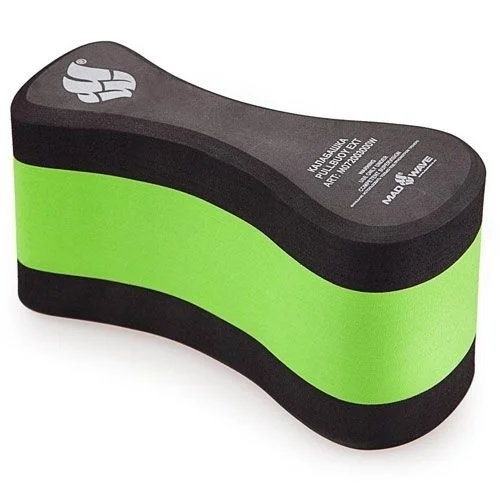 Plaukimo plūdė MADWAVE EXT, Black/Green Plaukimo plūdė MADWAVE EXT, Black/Green