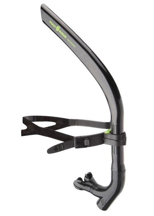 Plaukimo vamzdelis MAD WAVE Pro snorkel, juodas