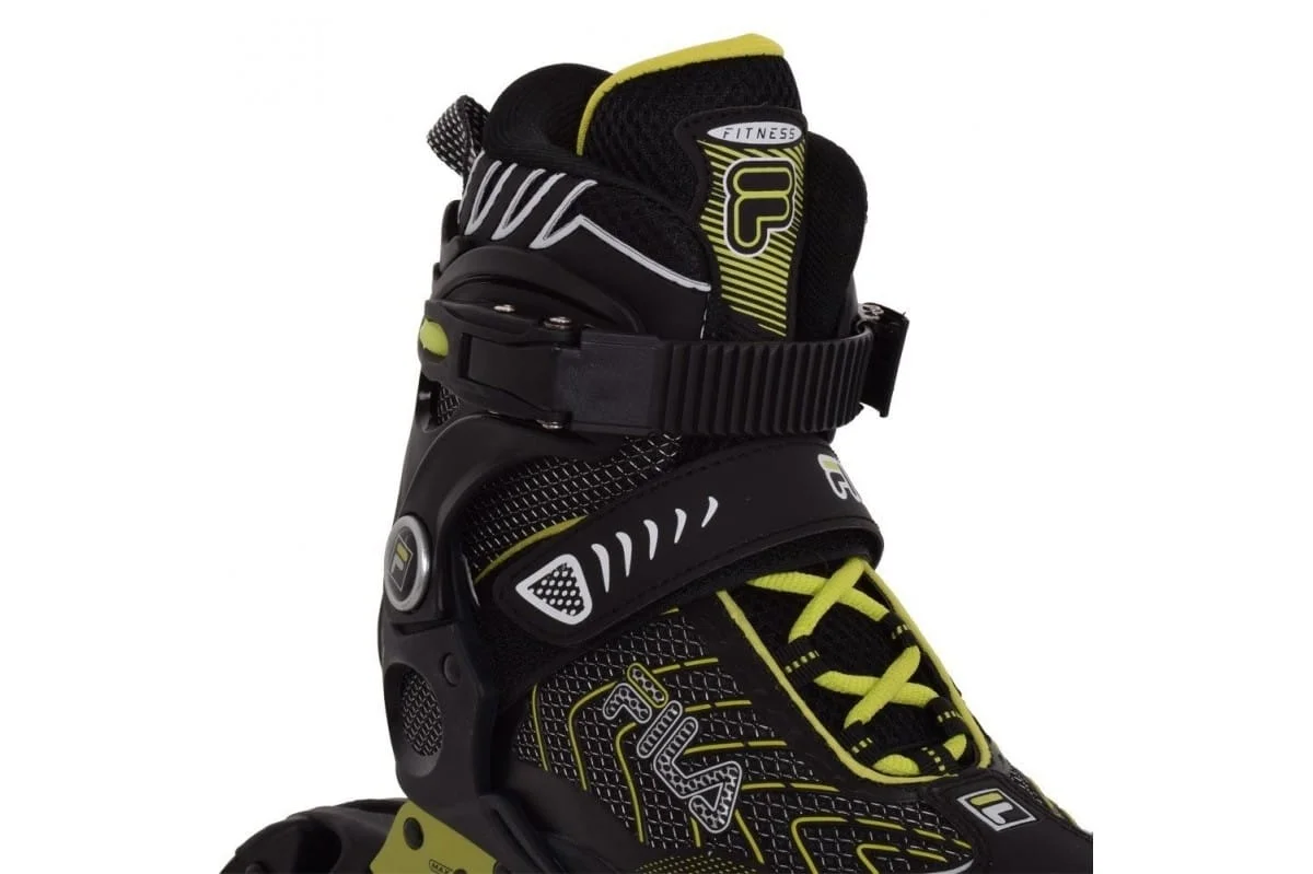 Reguliuojamo dydžio riedučiai FILA WIZY ALU black/lime Reguliuojamo dydžio riedučiai FILA WIZY ALU black/lime
