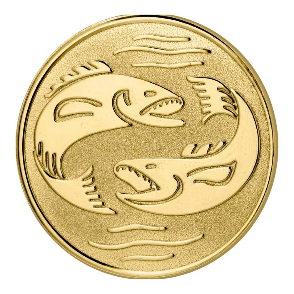 Medalio emblema ŽUVYS 25mm Medalio emblema ŽUVYS 25mm