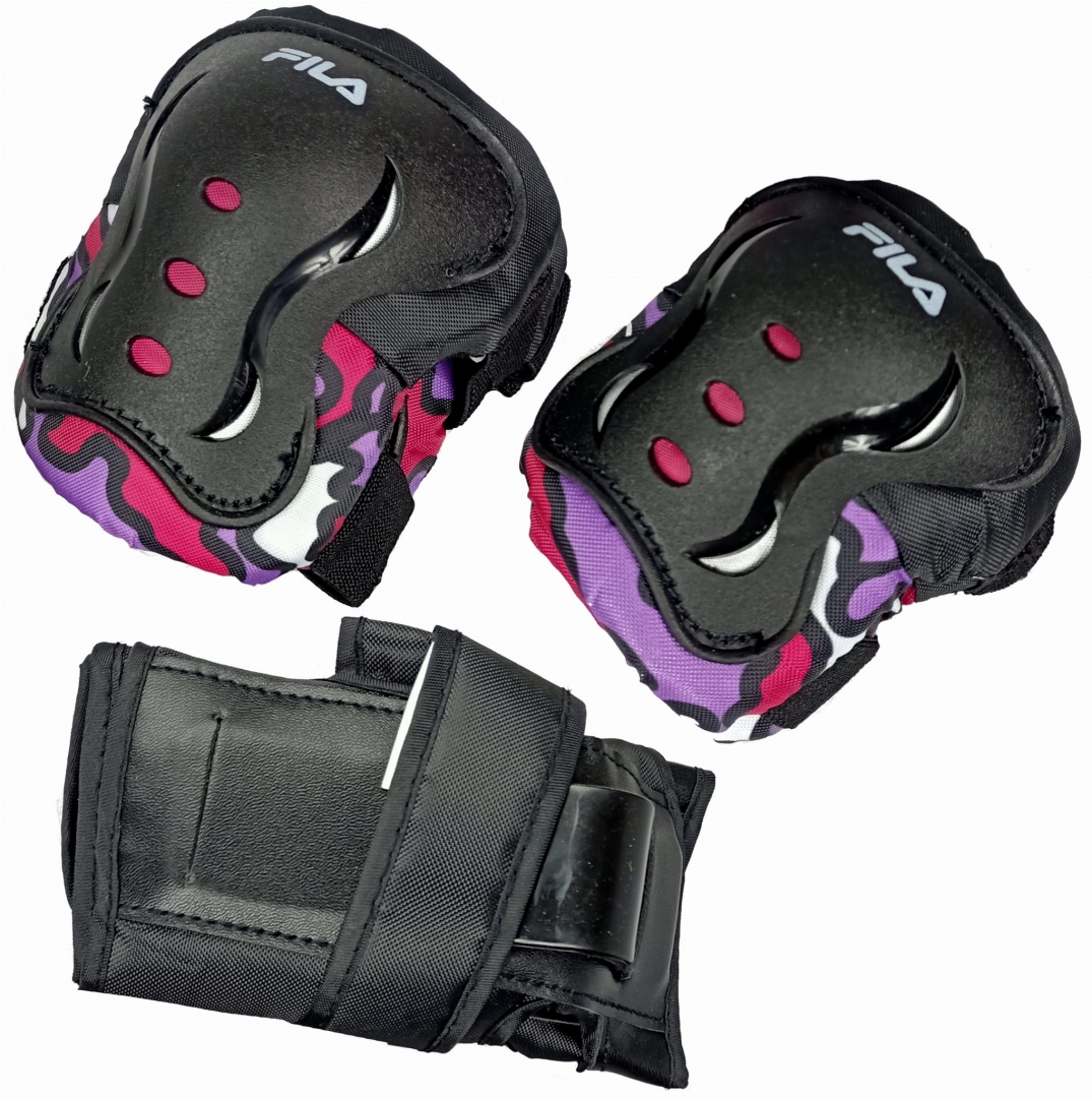 Apsaugų komplektas vaikams Fila rausva