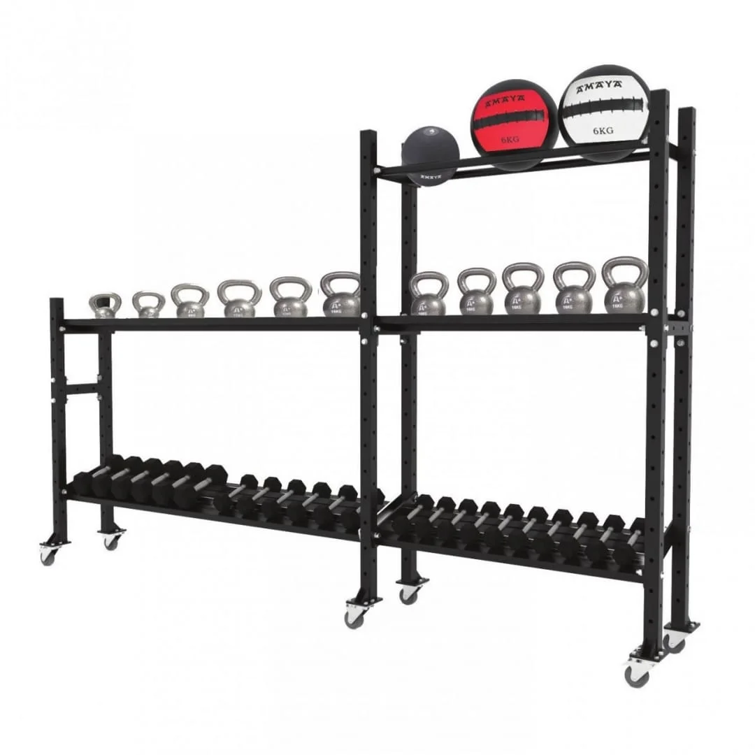 Sportinių aksesuarų stovas CROSS RACK.1, 195x312x48 cm Sportinių aksesuarų stovas CROSS RACK.1, 195x312x48 cm