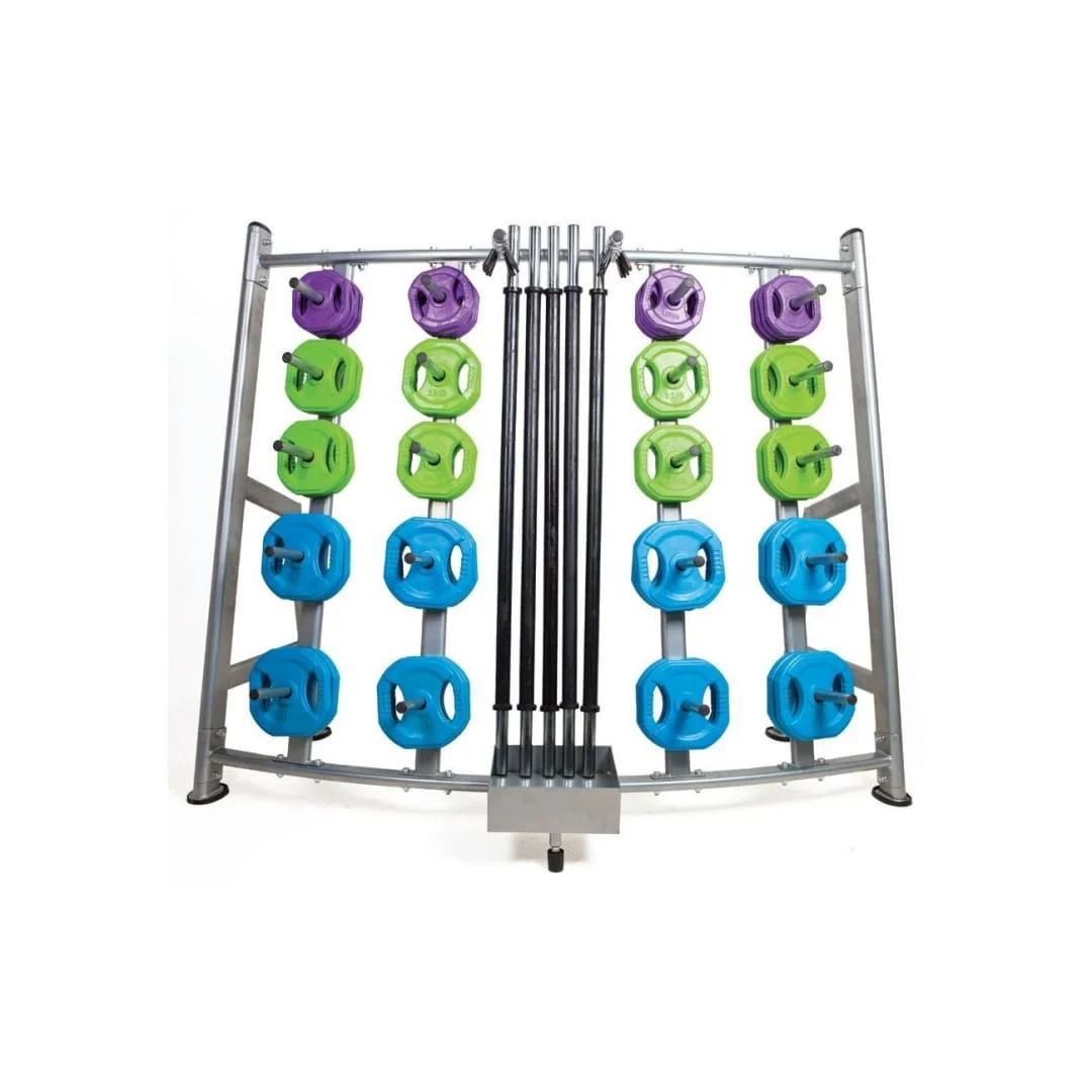 BODY PUMP svorių ir grifų stovas, 148x180x90 cm BODY PUMP svorių ir grifų stovas, 148x180x90 cm