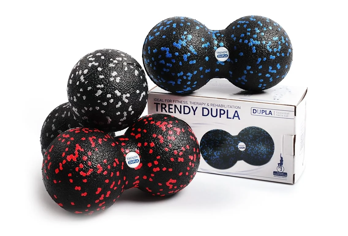 Dvigubas masažo kamuoliukas TRENDY DUPLA 16 cm Dvigubas masažo kamuoliukas TRENDY DUPLA 16 cm