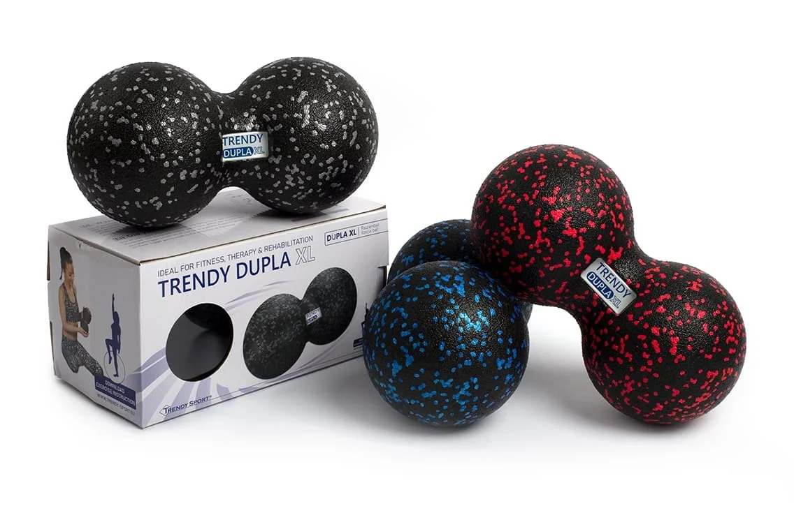 Dvigubas masažo kamuoliukas TRENDY DUPLA 16 cm Dvigubas masažo kamuoliukas TRENDY DUPLA 16 cm