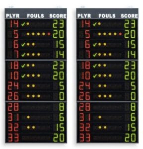 Informacinė švieslentė FS412C pražangoms ir taškams fiksuoti 2 x 12