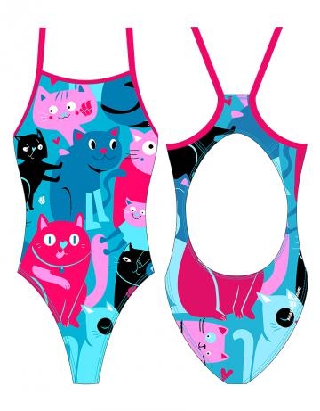 Maudymosi kostiumėlis mergaitėms MAD WAVE Kitty