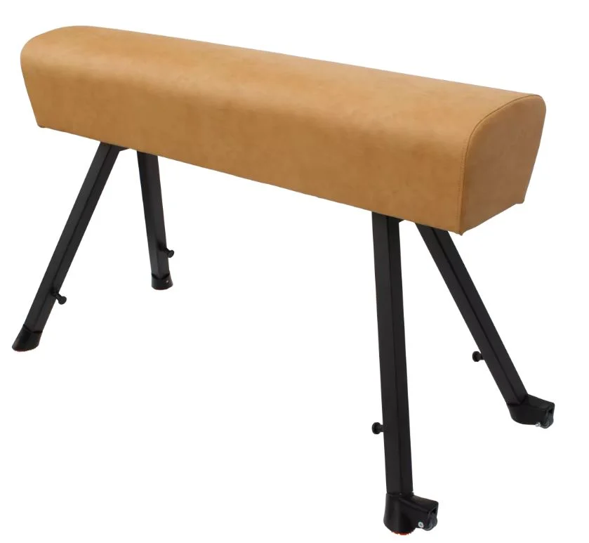 Gimnastikos arklys su metalinėmis kojomis, 110-150 cm Gimnastikos arklys su metalinėmis kojomis, 110-150 cm