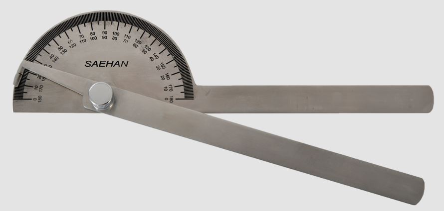 Plieninis goniometras Sehan Goniometer 20 cm. 0-180°x2 - Image 2