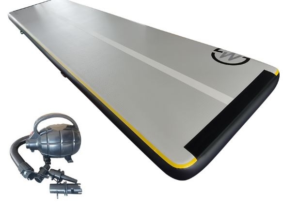 Pripučiamas Airtrack S-Pro gimnastikos, akrobatikos čiužinys 800 x 200 x 20 cm