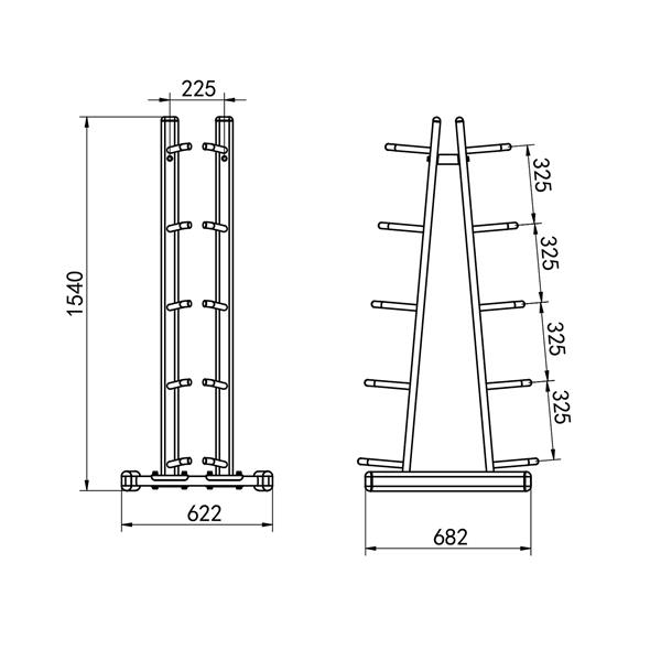 Stovas pasunkintiems kamuoliams STR41 68.2x62.2x154 cm - Image 3
