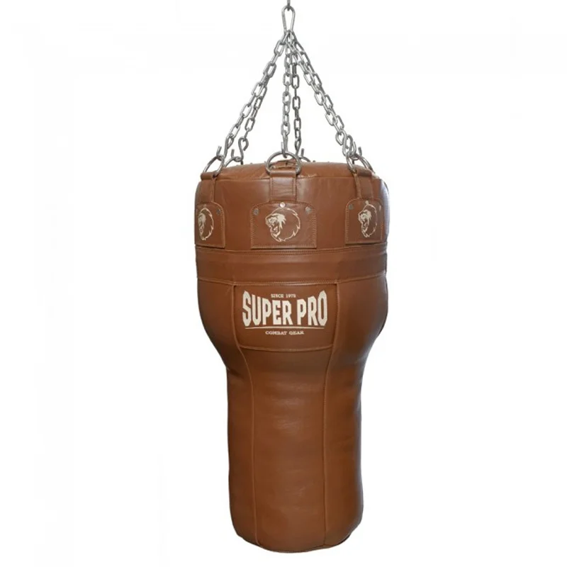 Odinis bokso maišas smūgiams iš apačios SUPER PRO Vintage 120 cm Odinis bokso maišas smūgiams iš apačios SUPER PRO Vintage 120 cm
