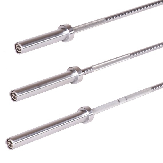 Olimpinis Grifas Silver ø28 mm su guoliais 150, 180, 220 cm