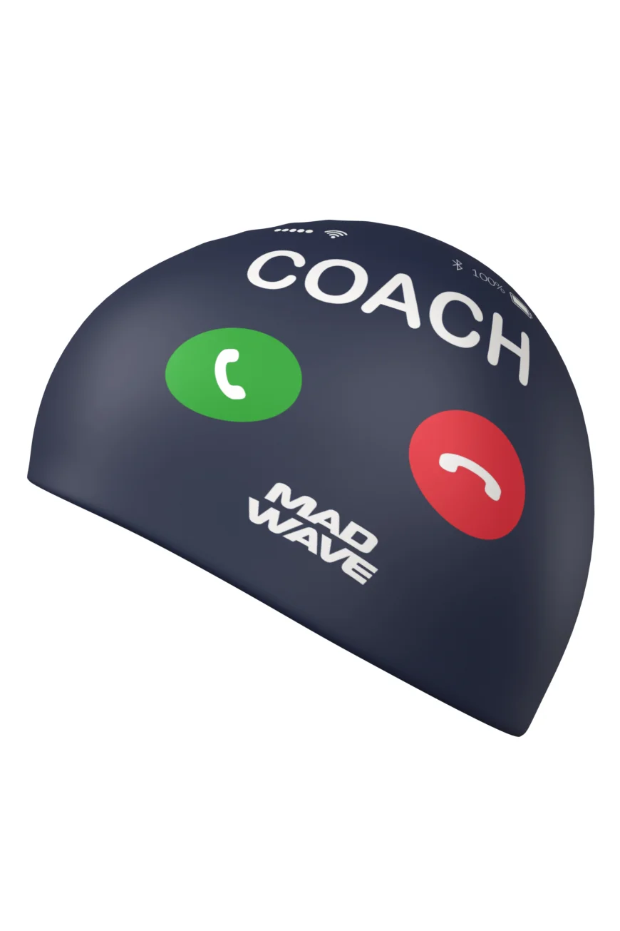 Plaukimo kepurėlė MAD WAVE COACH Plaukimo kepurėlė MAD WAVE COACH