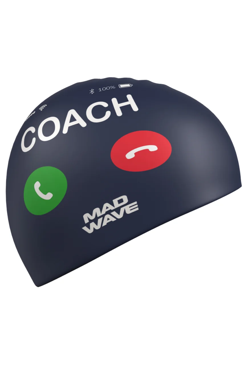 Plaukimo kepurėlė MAD WAVE COACH Plaukimo kepurėlė MAD WAVE COACH