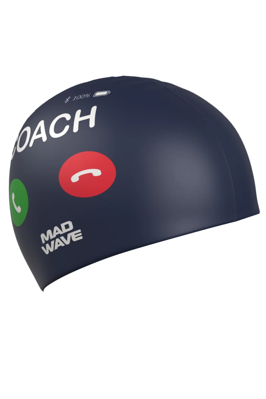 Plaukimo kepurėlė MAD WAVE COACH Plaukimo kepurėlė MAD WAVE COACH
