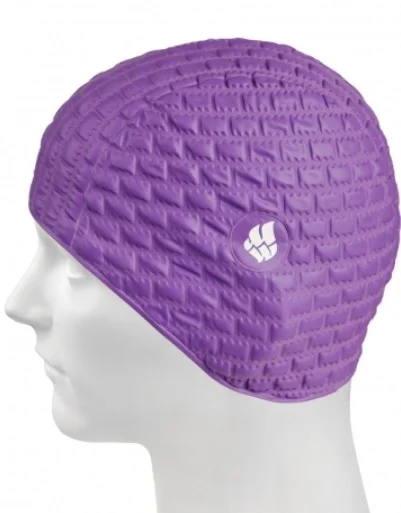 Plaukimo kepurė MAD WAVE CANDY BUBBLE, violetinė Plaukimo kepurė MAD WAVE CANDY BUBBLE, violetinė