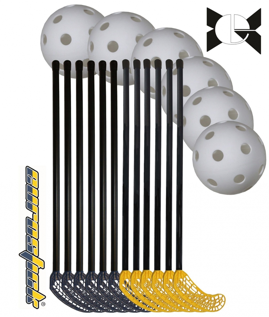 Grindų riedulio komplektas mokyklai Beta 95 Team set 95/107 cm. - Image 2