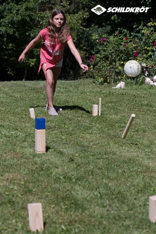 Tradicinis švediškas žaidimas „Kubb“ sodo žaidimas Schildkrot „Kubb“ sodo žaidimas
