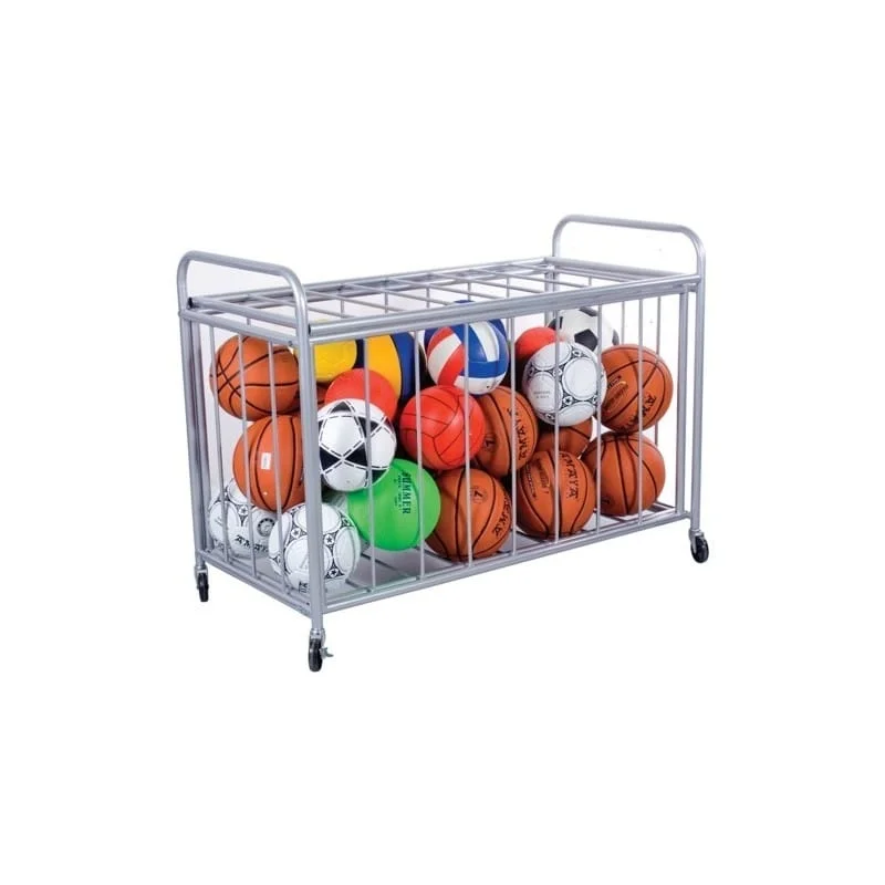 Metalinis vežimėlis sporto inventoriui 118 x 65 x 62 cm Metalinis vežimėlis sporto inventoriui 118 x 65 x 62 cm