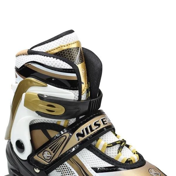 Reguliuojamo dydžio riedučiai NILS XTREME NA1123 GOLD Reguliuojamo dydžio riedučiai NILS XTREME NA1123 GOLD
