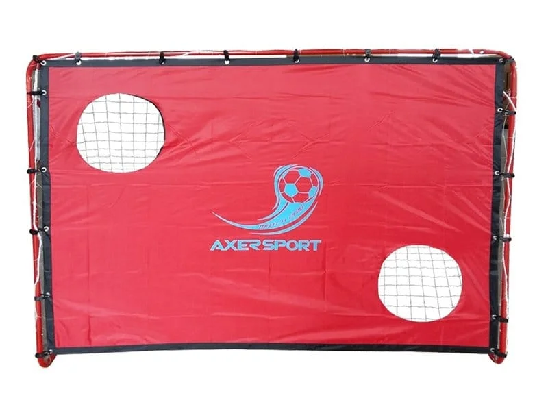 Futbolo vartai 215x152x76 cm su treniruočių siena Futbolo vartai 215x152x76 cm su treniruočių siena