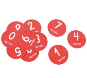 Maži žymėjimo diskeliai su numeracija