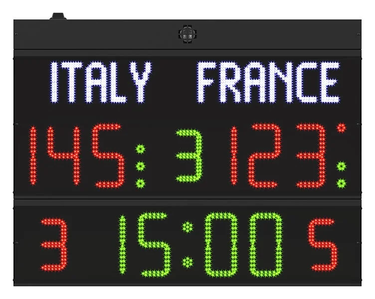 Švieslentė FC50H25N programuojami pavadinimai FIBA patvirtinta Švieslentė FC50H25N programuojami pavadinimai FIBA patvirtinta