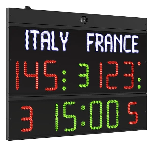 Švieslentė FC50H25N programuojami pavadinimai FIBA patvirtinta Švieslentė FC50H25N programuojami pavadinimai FIBA patvirtinta