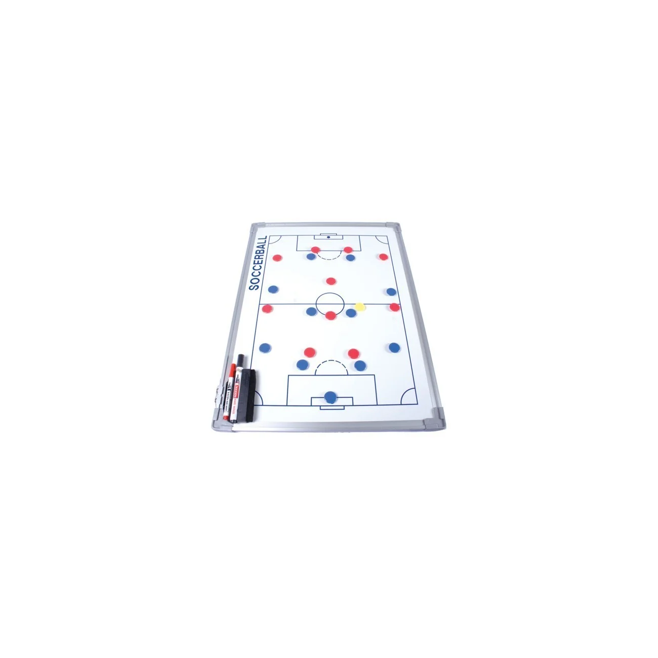 Magnetinė futbolo taktinė lenta su aliuminio rėmu Magnetinė futbolo taktinė lenta su aliuminio rėmu