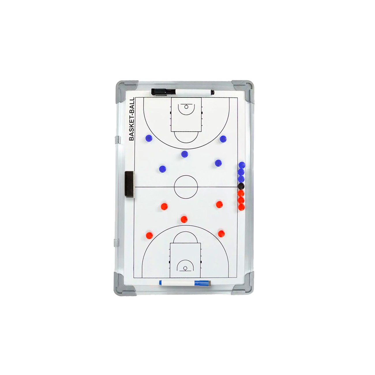 Magnetinė KREPŠINIO taktinė lenta su aliuminio rėmu