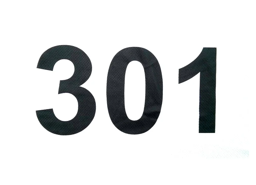 Prisegami varžybų numeriai balti Prisegami varžybų numeriai balti