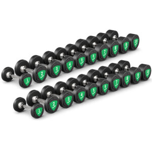 Poliuretano hantelių rinkinys 1-10 kg (kas 1 kg) 110 kg – UpForm