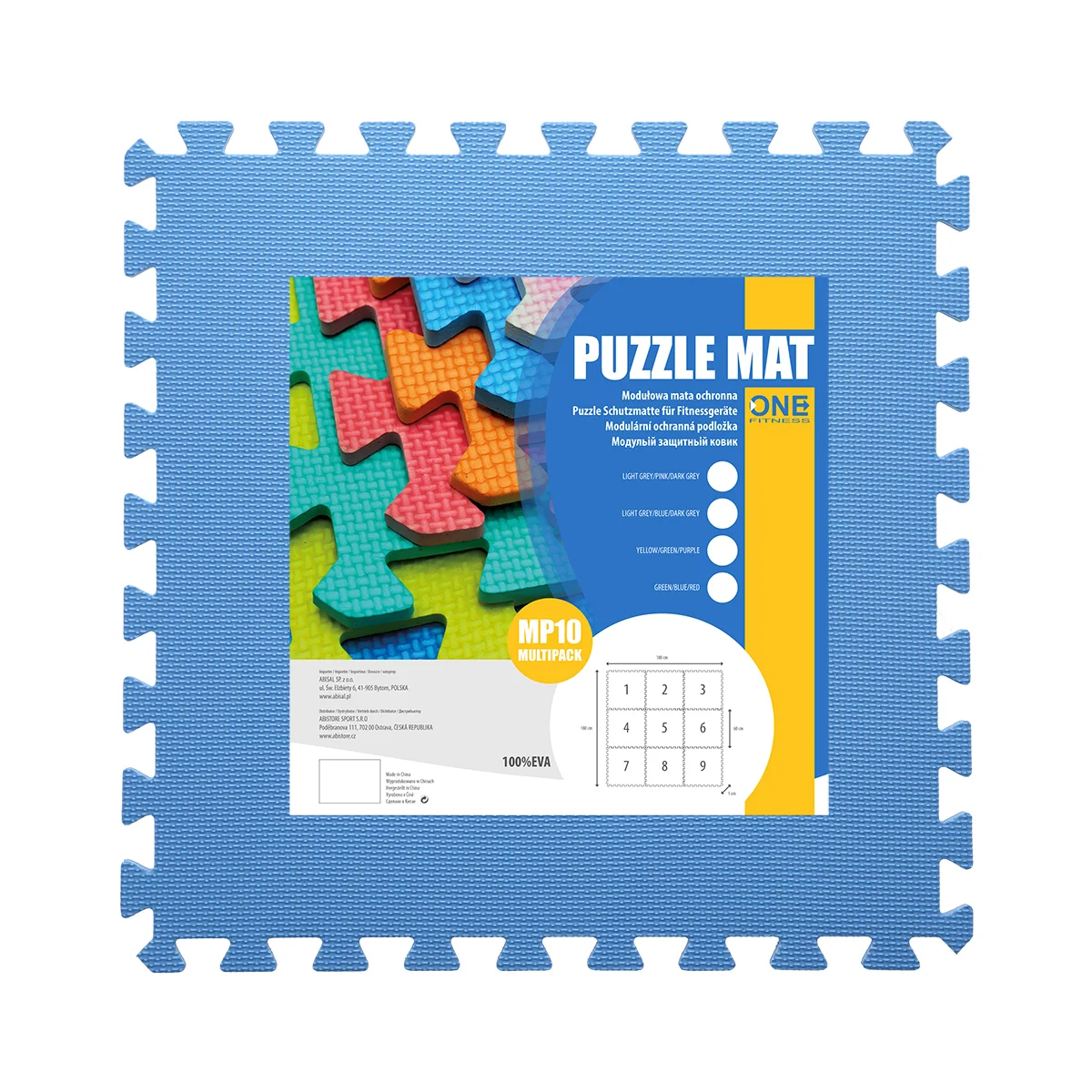 Spalvota puzzle danga, 9 vnt., 60x60x1 cm Spalvota puzzle danga, 9 vnt., 60x60x1 cm