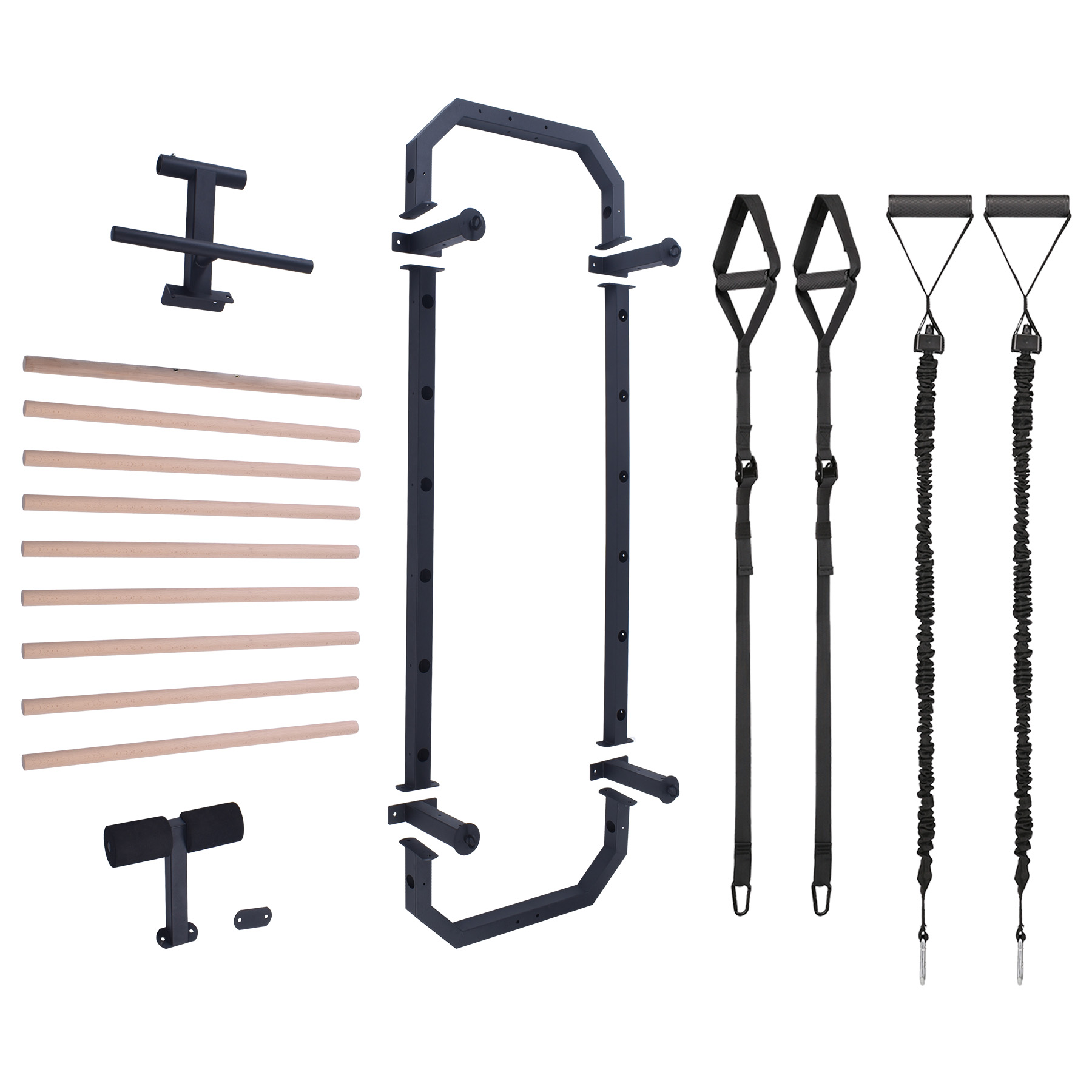 Multifunkcinė gimnastikos sienelė DW2708, 223x80 cm - Image 10