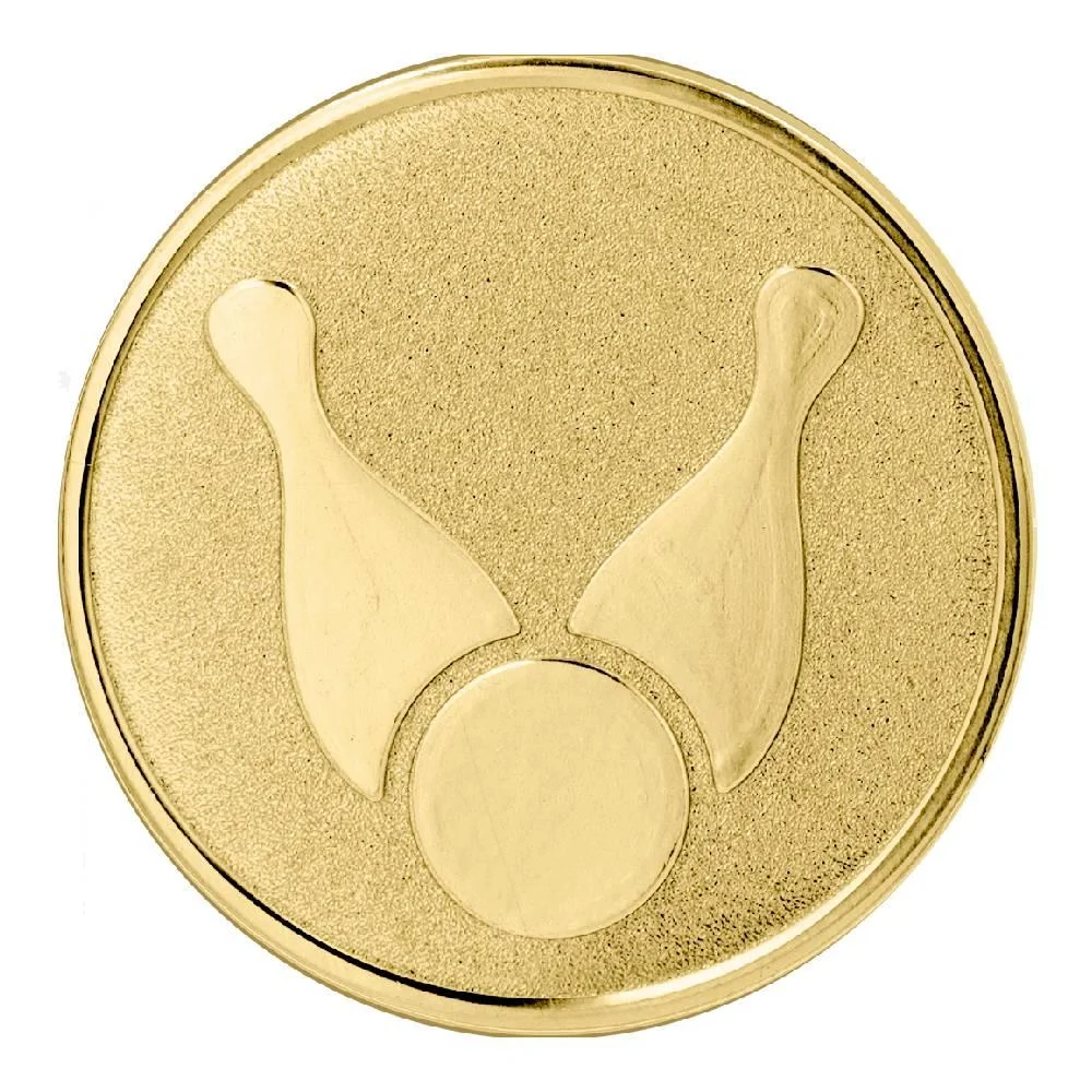 Medalio viduriukas-emblema BOULINGAS 25 mm Medalio viduriukas-emblema BOULINGAS 25 mm